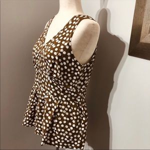 NWT J.Crew Jacquard Dot Top